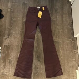 Vibrant miu NWT faux leather pants